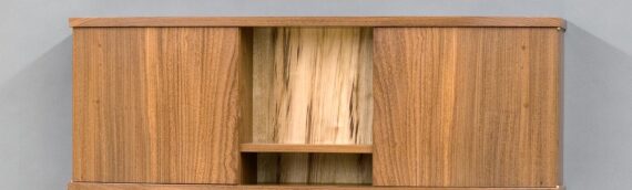 Afromosia Wall Cabinet
