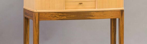 Bow Front Cabinet on a Stand