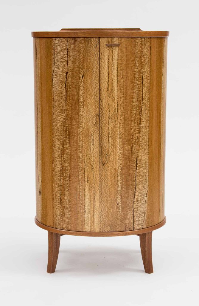 Curved Veneer Liquor Cab