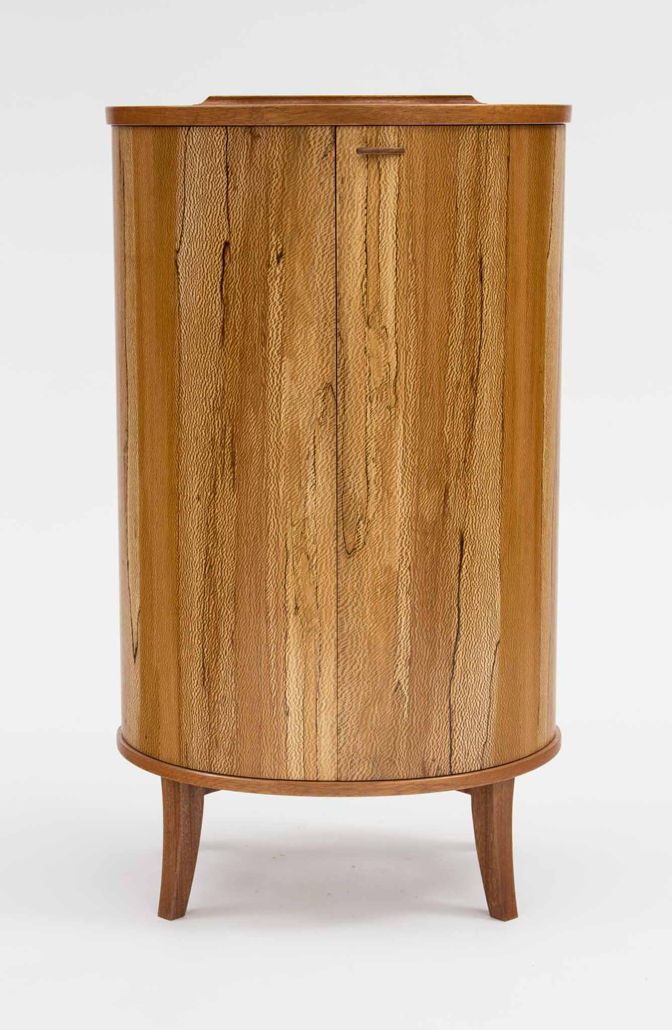 Curved Veneer Liquor Cab