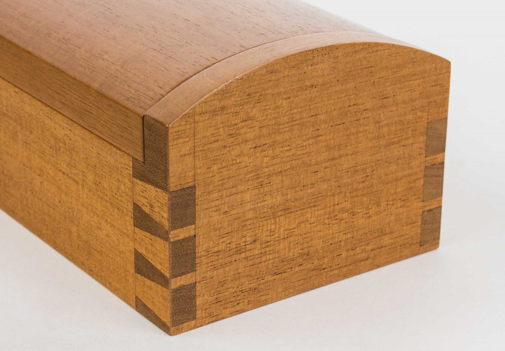 dovetailed coffin box