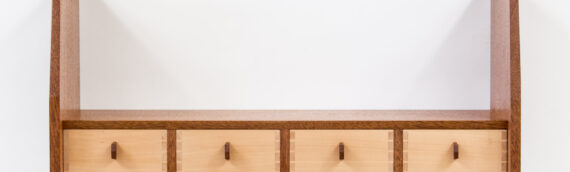 Tie-Pattern Wall Shelf