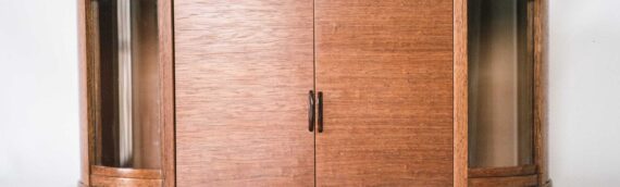Kwila and Pear Cabinet