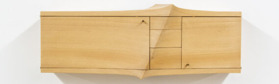 Port Orford cedar wall cabinet